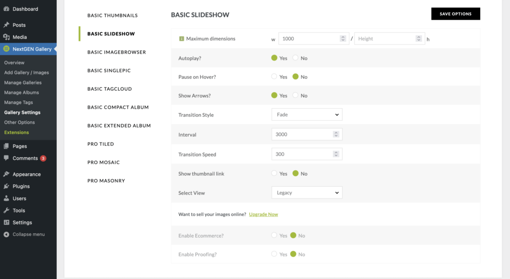 How to customize your ohoto gallery