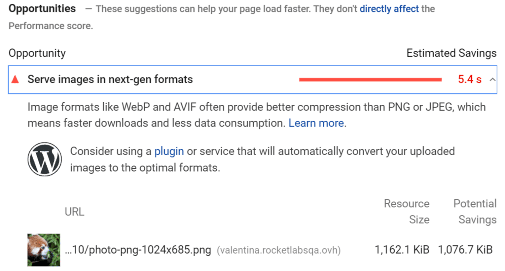 PSI audit for the PNG image