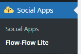 Flow-Flow Social Feed Stream menu item