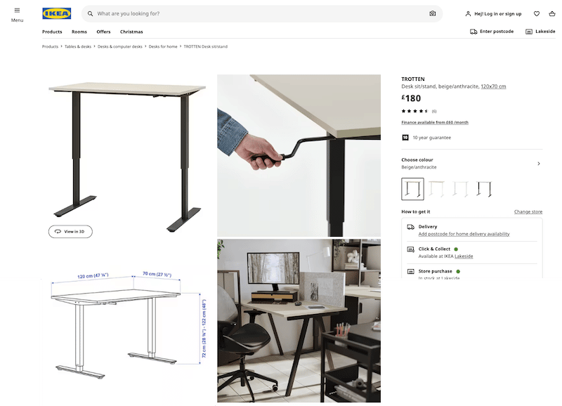 Ikea informs online shoppers at its best (avoiding returns and refunds) - Source: ikea.com