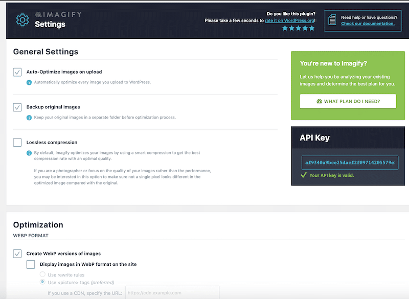 Bulk image optimization and WebP conversion with Imagify - Source: Imagify