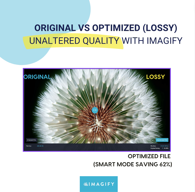 Lossy mode is very similar to the original file in terms of quality - Source: Imagify