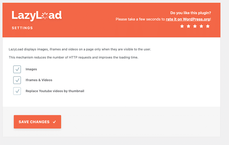 LazyLoad plugin interface - Source:​​ LazyLoad
