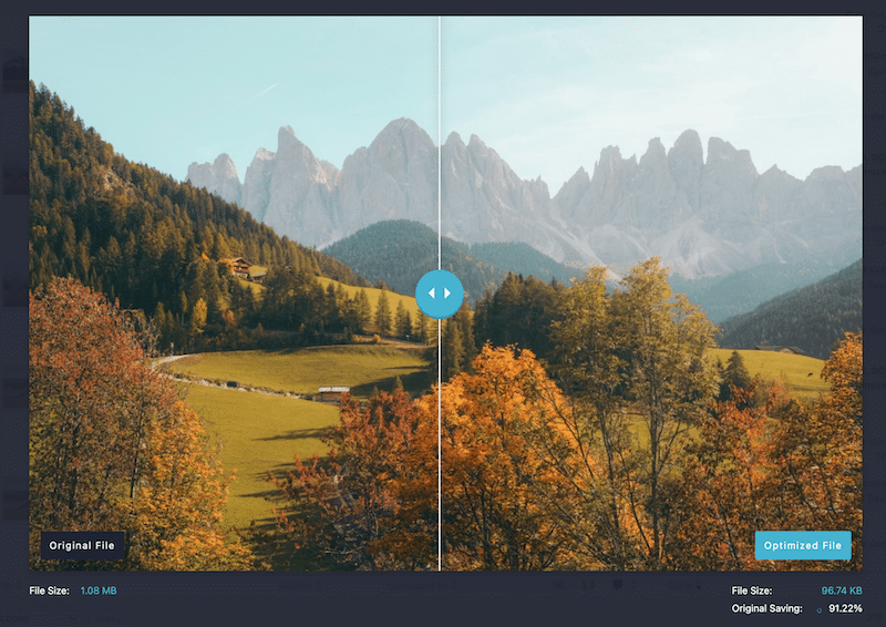 Quality intact after JPG compression with Imagify  - Source: Imagify